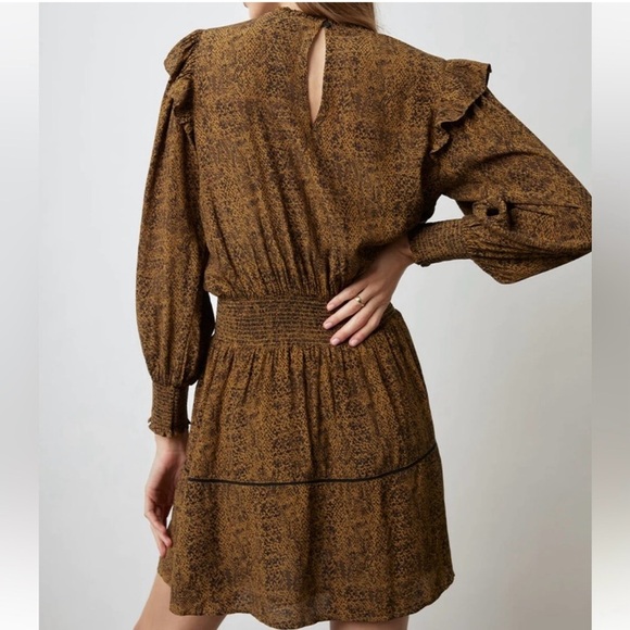 NWT Rails Faren Mini Dress reg $250 in Sepia Color - Picture 2 of 12